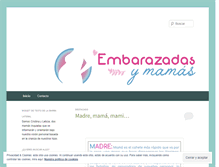 Tablet Screenshot of embarazadasymamas.com